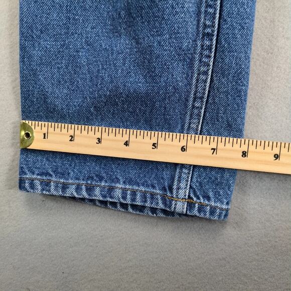 Vtg 90s-Y2K LL Bean Jeans Men's 33x31 100% Cotton Medium Wash Straight Leg Relax - Picture 9 of 9